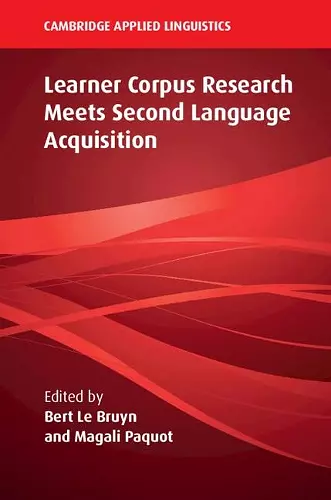 Learner Corpus Research Meets Second Language Acquisition cover