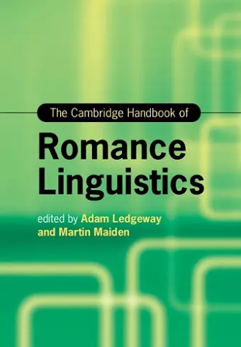 The Cambridge Handbook of Romance Linguistics cover