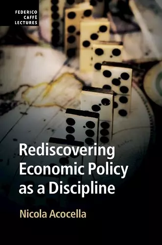 Rediscovering Economic Policy as a Discipline cover