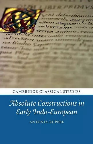 Absolute Constructions in Early Indo-European cover