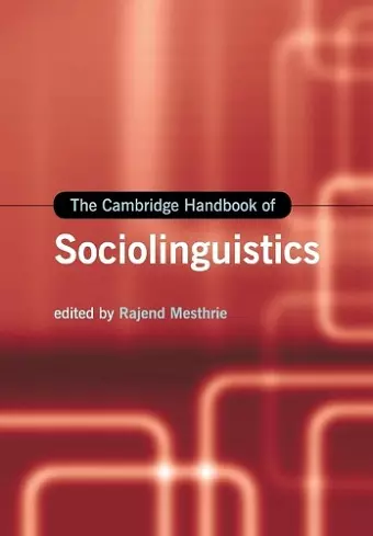 The Cambridge Handbook of Sociolinguistics cover