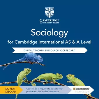 Cambridge International AS & A Level Sociology Digital Teacher's Resource Access Card cover