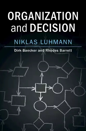 Organization and Decision cover