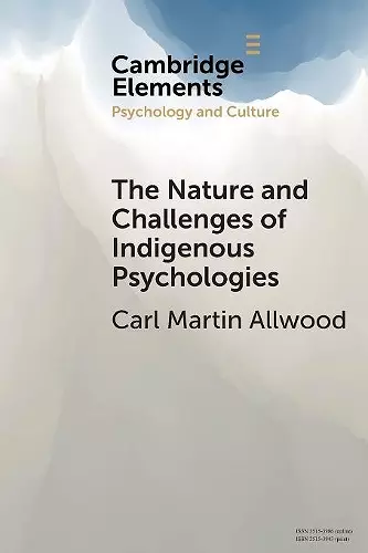 The Nature and Challenges of Indigenous Psychologies cover