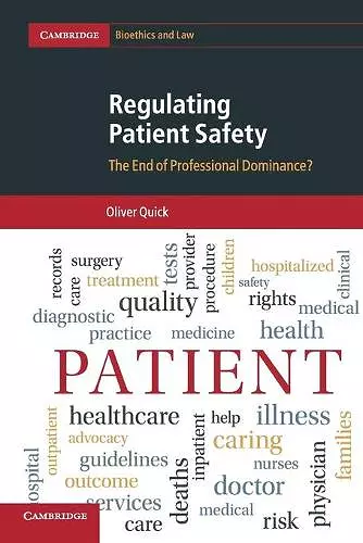 Regulating Patient Safety cover