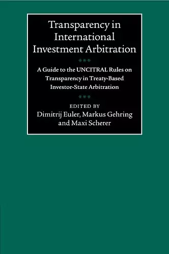 Transparency in International Investment Arbitration cover