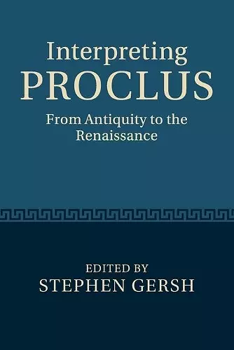 Interpreting Proclus cover