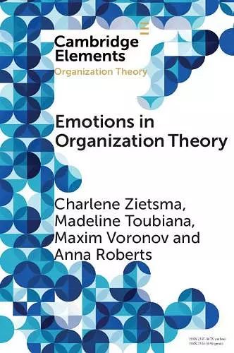 Emotions in Organization Theory cover