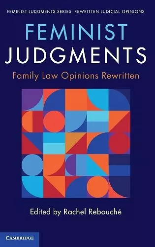 Feminist Judgments: Family Law Opinions Rewritten cover
