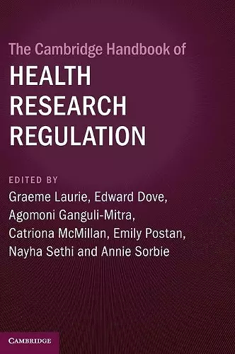 The Cambridge Handbook of Health Research Regulation cover
