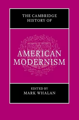 The Cambridge History of American Modernism cover