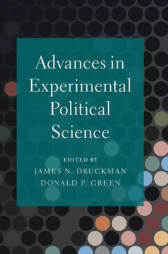 Advances in Experimental Political Science cover