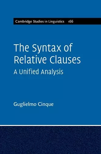 The Syntax of Relative Clauses cover