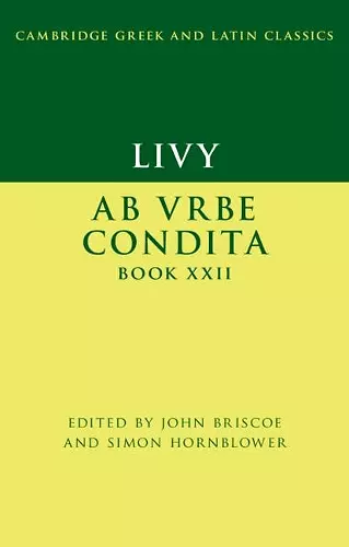 Livy: Ab urbe condita Book XXII cover