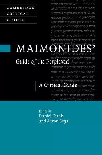 Maimonides' Guide of the Perplexed cover