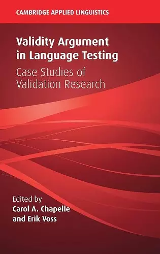 Validity Argument in Language Testing cover
