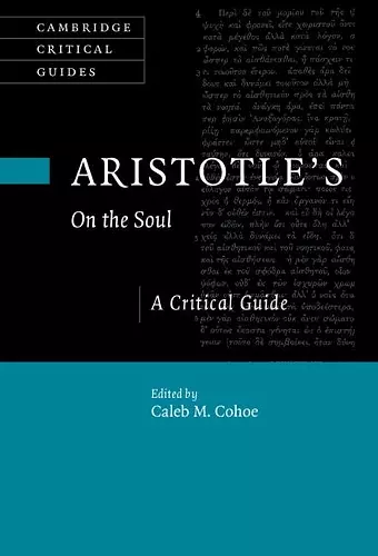 Aristotle's On the Soul cover