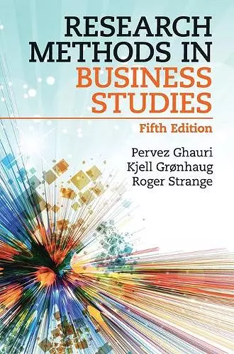 Research Methods in Business Studies cover