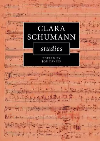 Clara Schumann Studies cover