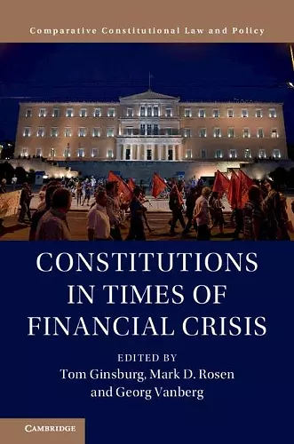 Constitutions in Times of Financial Crisis cover