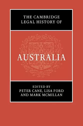 The Cambridge Legal History of Australia cover