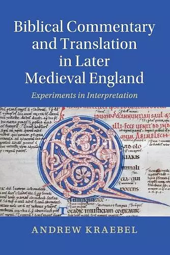 Biblical Commentary and Translation in Later Medieval England cover