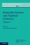 Integrable Systems and Algebraic Geometry: Volume 1 cover