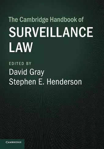 The Cambridge Handbook of Surveillance Law cover