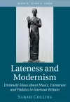 Lateness and Modernism cover