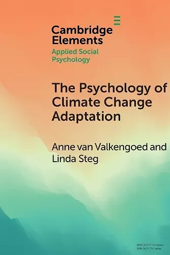 The Psychology of Climate Change Adaptation cover