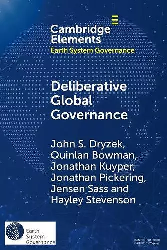Deliberative Global Governance cover