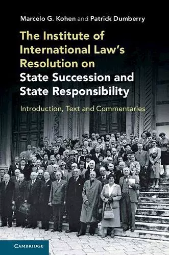 The Institute of International Law's Resolution on State Succession and State Responsibility cover