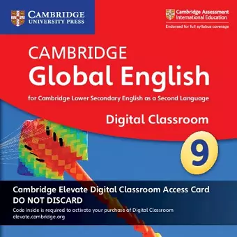 Cambridge Global English Stage 9 Cambridge Elevate Digital Classroom Access Card (1 Year) cover