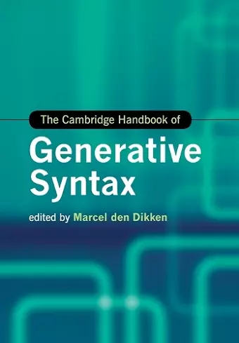 The Cambridge Handbook of Generative Syntax cover