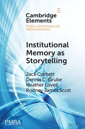 Institutional Memory as Storytelling cover