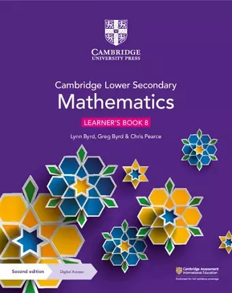 Cambridge Lower Secondary Mathematics Learner's Book 8 with Digital Access (1 Year) cover