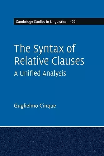 The Syntax of Relative Clauses cover