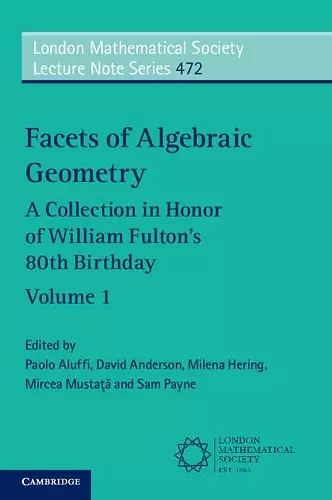 Facets of Algebraic Geometry: Volume 1 cover