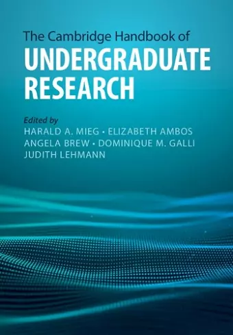 The Cambridge Handbook of Undergraduate Research cover