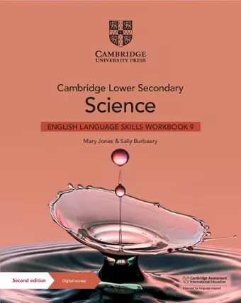 Cambridge Lower Secondary Science English Language Skills Workbook 9 with Digital Access (1 Year) cover