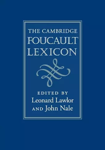 The Cambridge Foucault Lexicon cover