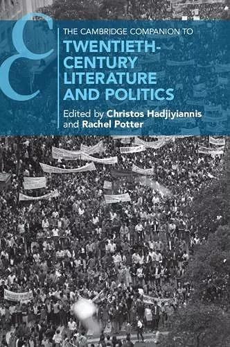 The Cambridge Companion to Twentieth-Century Literature and Politics cover