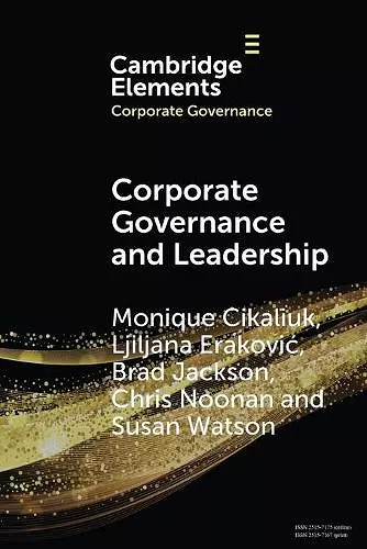 Corporate Governance and Leadership cover