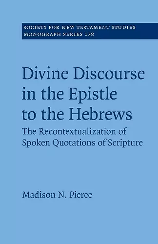 Divine Discourse in the Epistle to the Hebrews cover