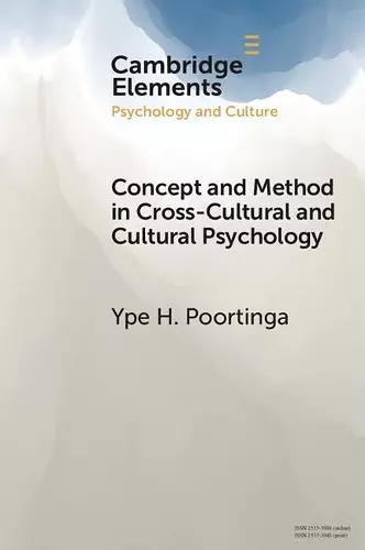 Concept and Method in Cross-Cultural and Cultural Psychology cover