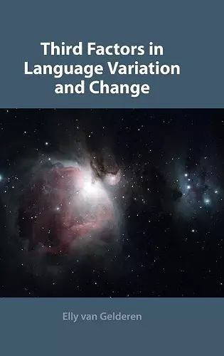 Third Factors in Language Variation and Change cover