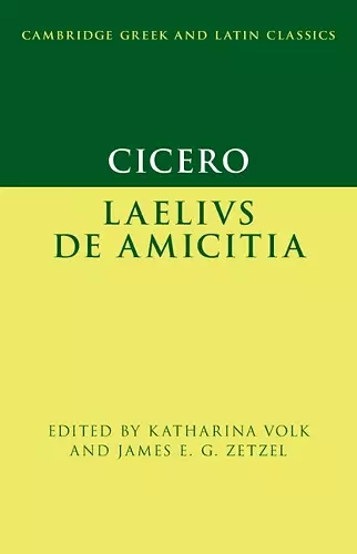 Cicero: Laelius de amicitia cover