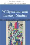 Wittgenstein and Literary Studies cover