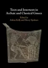 Texts and Intertexts in Archaic and Classical Greece cover