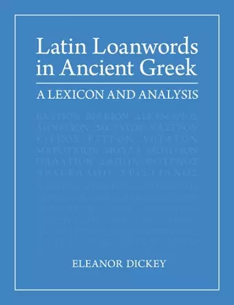 Latin Loanwords in Ancient Greek cover